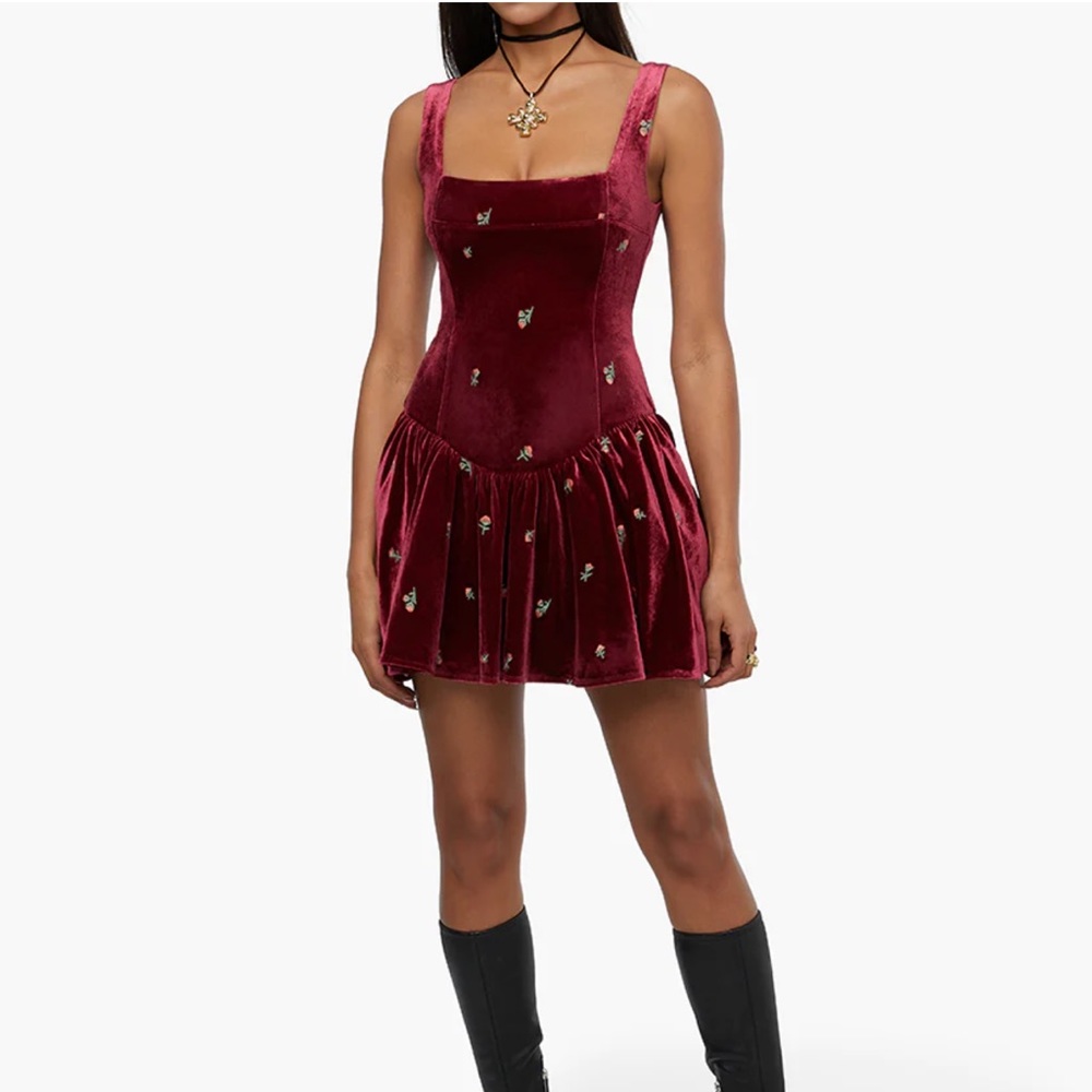 Corset Peplum Mini Dress